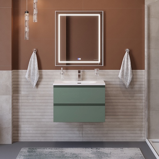 BelBagno Тумба с раковиной Kraft 39-70 подвесная Еловый матовый с раковиной BB-8099-3-70 – картинка-11